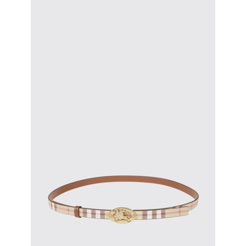 Burberry Women Burberry Reversible Vintage Check Canvas Belt With Ekd Buckle